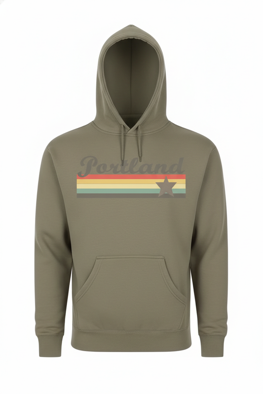 Classic Portland Logo Hoodie~Relaxed Grey
