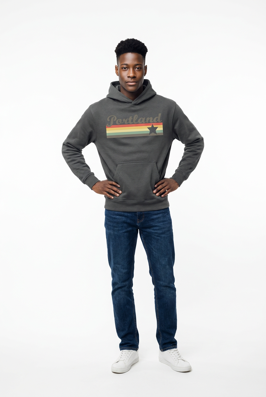 Classic Portland Logo Hoodie~Space Grey